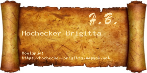 Hochecker Brigitta névjegykártya